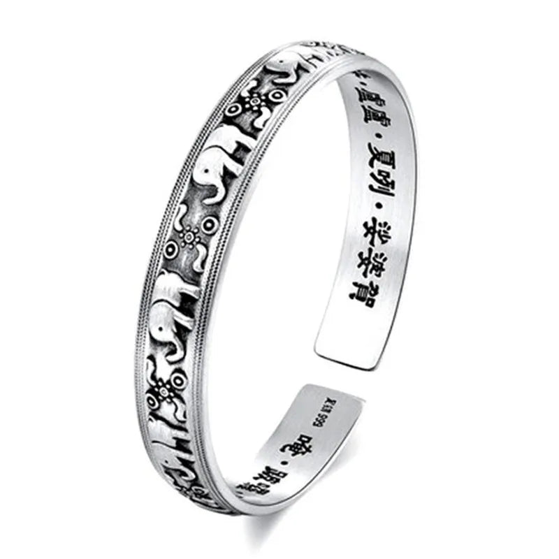 Pulsera budista con elefantes