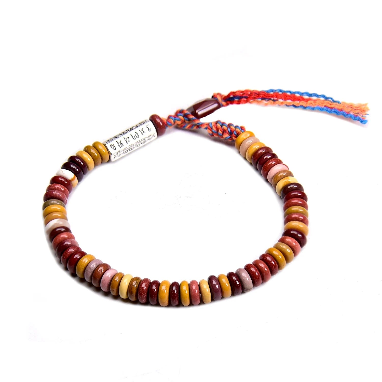 Pulsera Budista Tibetana de Cuentas de mokaita