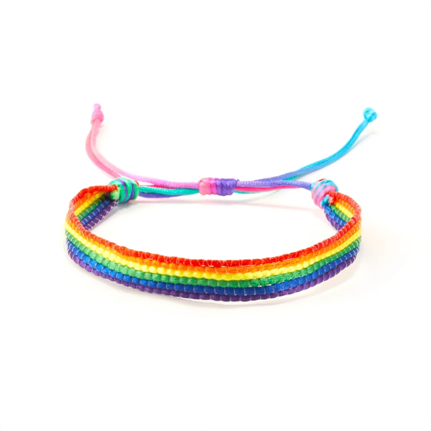Pulsera brasileña multicolor para mujer amarilla