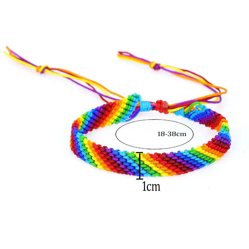 Pulsera brasileña multicolor impermeable hecha a mano