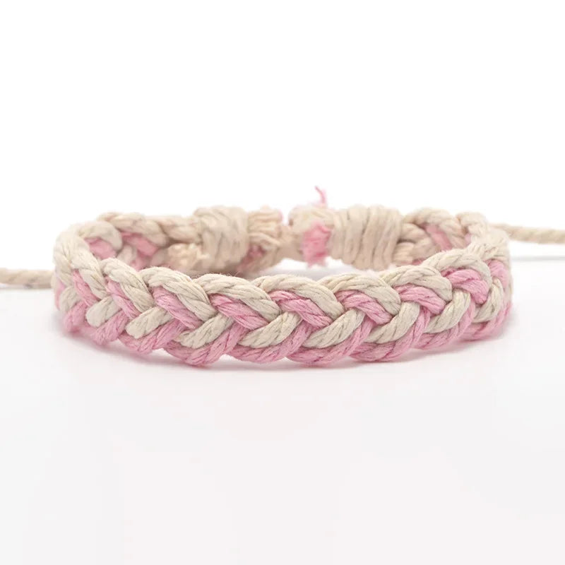 Pulsera brasileña artesanal colores naturales beige