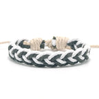 Pulsera brasileña artesanal colores naturales blanco