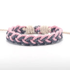 Pulsera brasileña artesanal colores naturales rosa
