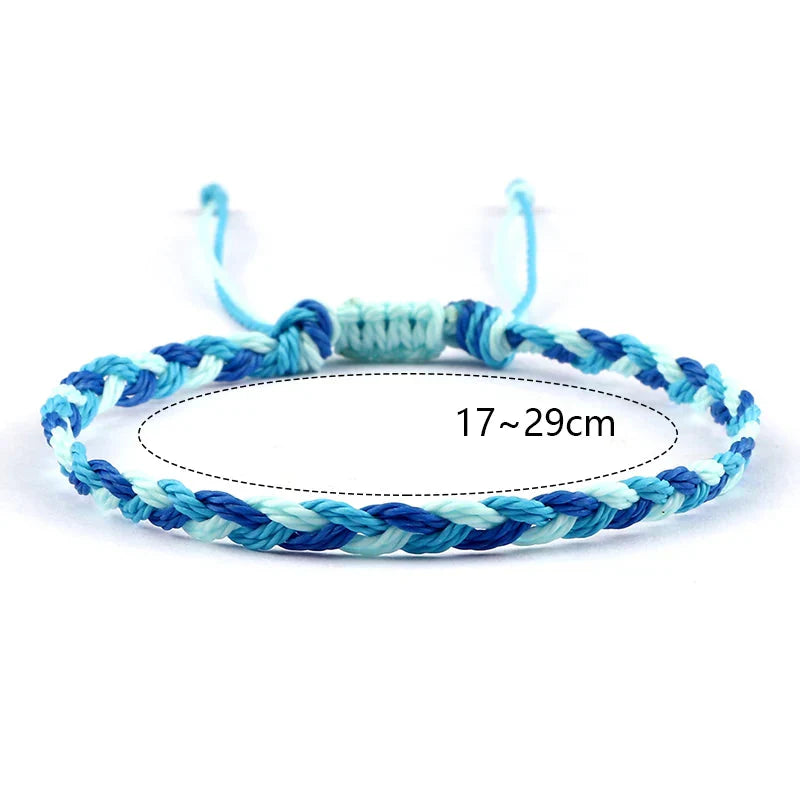 Pulsera brasileña azul hecha a mano 