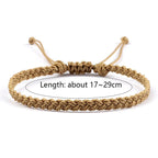 Pulsera brasileña fina y ajustable