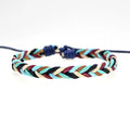 Pulsera brasileña minimalista de hilo de algodón multicolor
