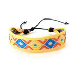 Pulsera brasileña unisex estilo vacaciones amarilla