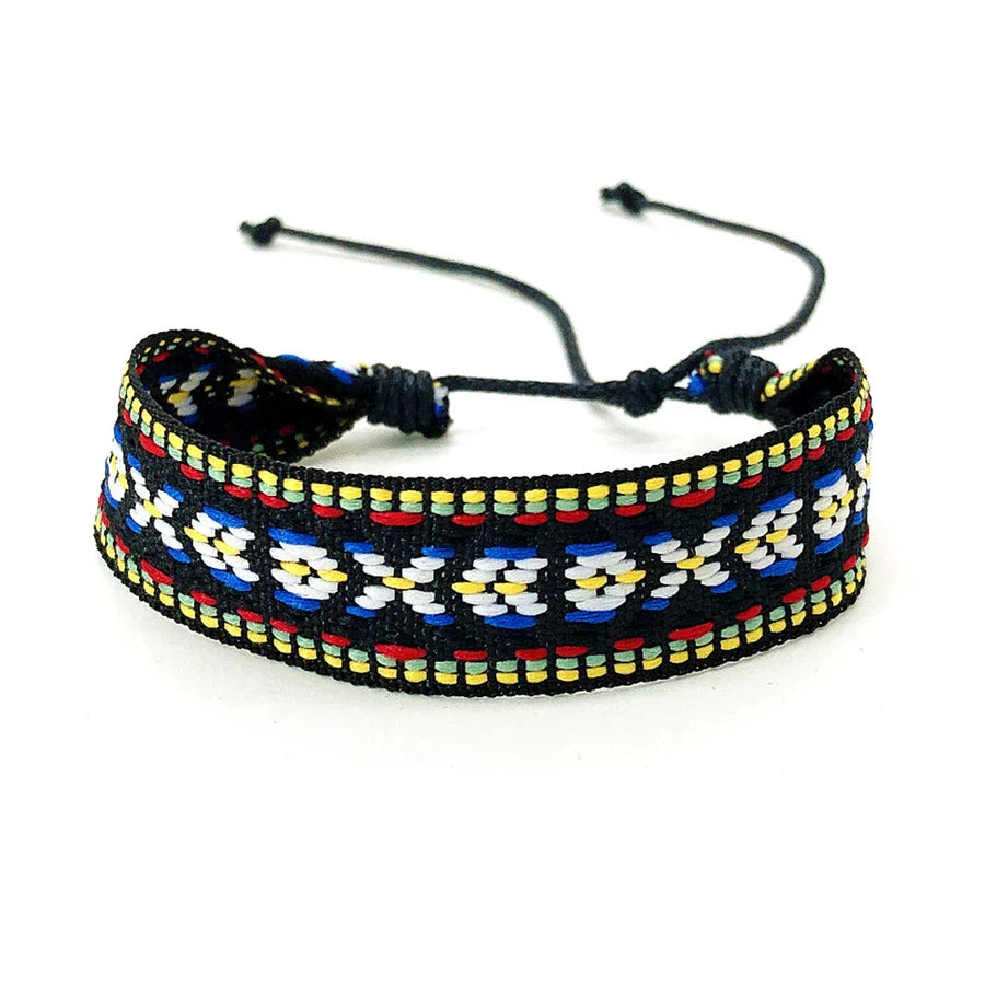 Pulsera brasileña unisex estilo vacaciones negra
