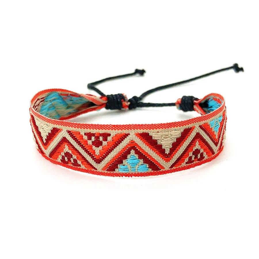 Pulsera brasileña unisex estilo vacaciones naranja 