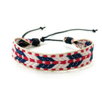 Pulsera brasileña unisex estilo vacaciones roja