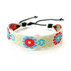Pulsera brasileña unisex estilo vacaciones roja y azul