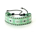 Pulsera brasileña unisex estilo vacaciones verde