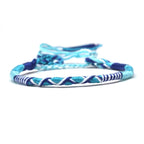 Pulsera brasileña estilo hippie bohemio azul