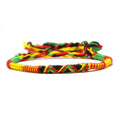 Pulsera brasileña estilo hippie bohemio amarilla