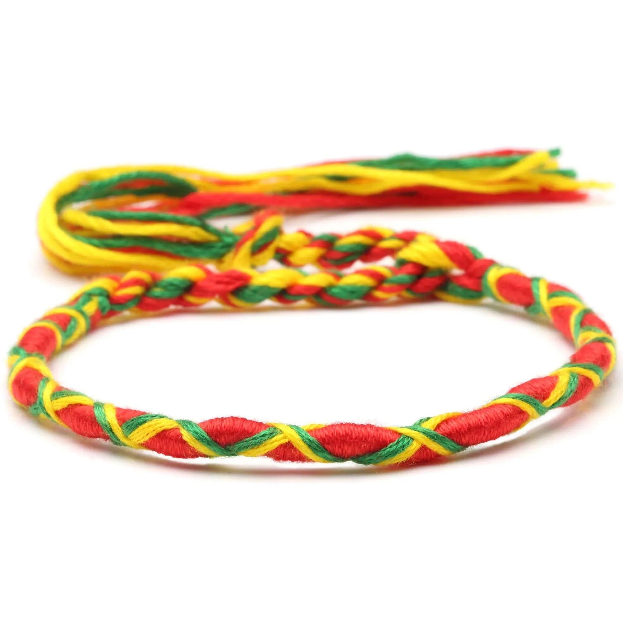 Pulsera brasileña estilo hippie bohemio naranja