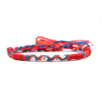 Pulsera brasileña estilo hippie bohemio roja