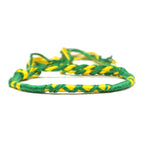 Pulsera brasileña estilo hippie bohemio verde
