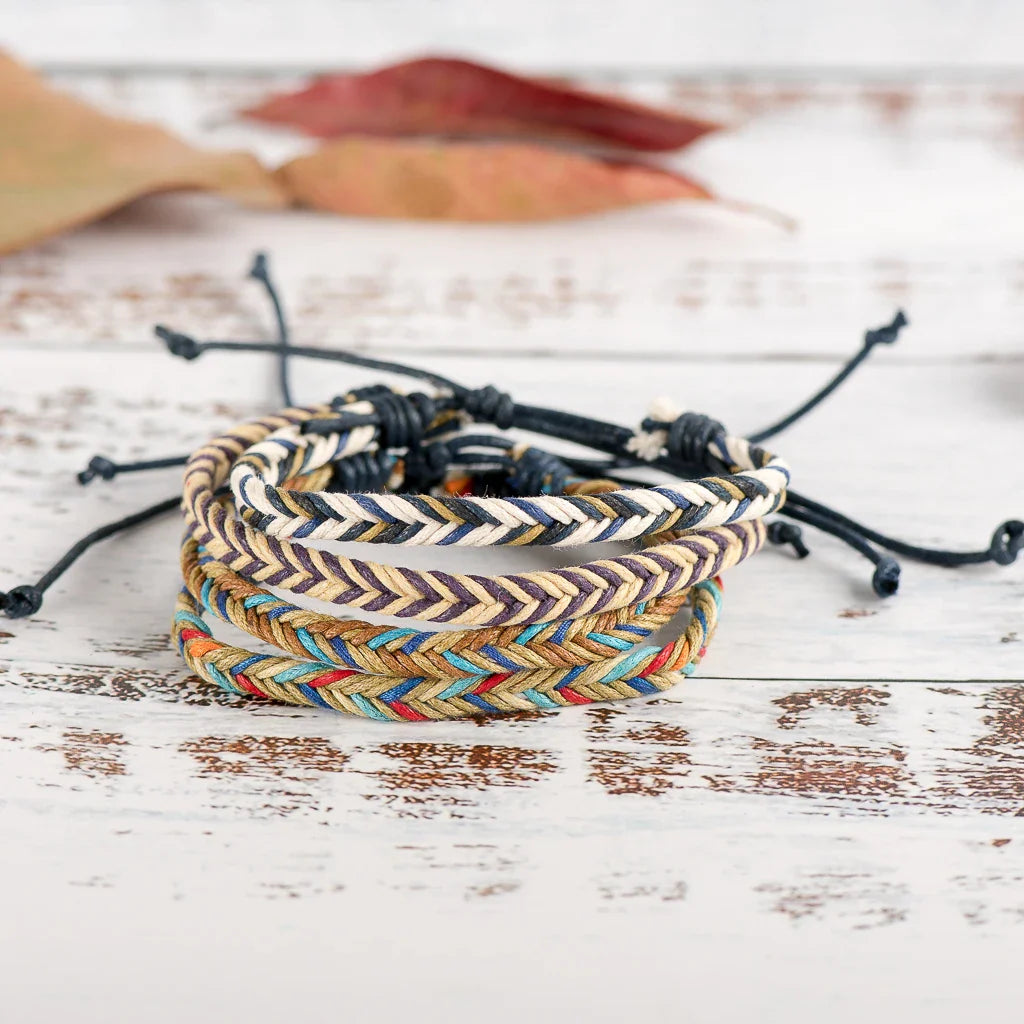 Pulsera brasileña trenzada azul