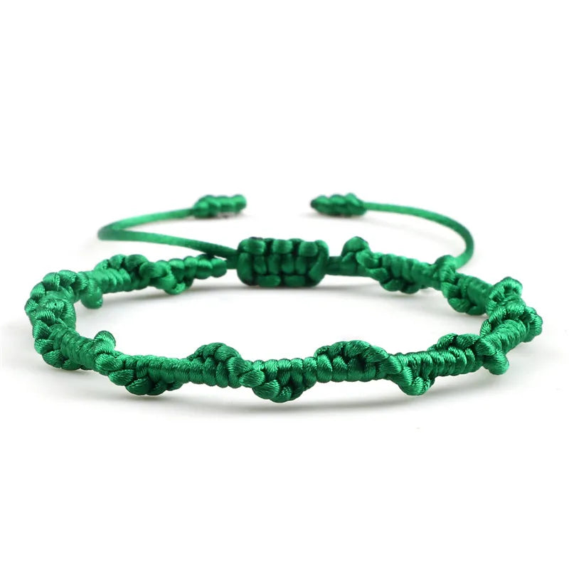 Pulsera brasileña trenzada artesanal verde