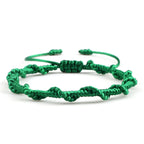 Pulsera brasileña trenzada artesanal verde