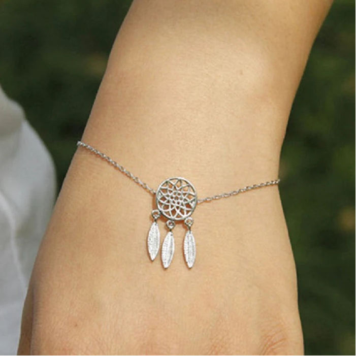 Pulsera Atrapasueños para Mujer plata