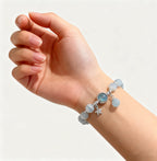 Pulsera celeste piedra lunar