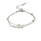 Pulsera de Gato Plata y Oro plata