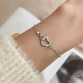Pulsera Corazón Amor Infinito Plata para Mujer