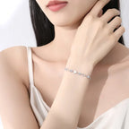 Pulsera corazones brillantes