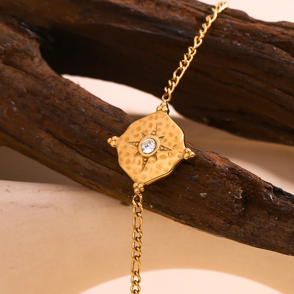 Pulsera Brújula Mujer Rosa de los Vientos