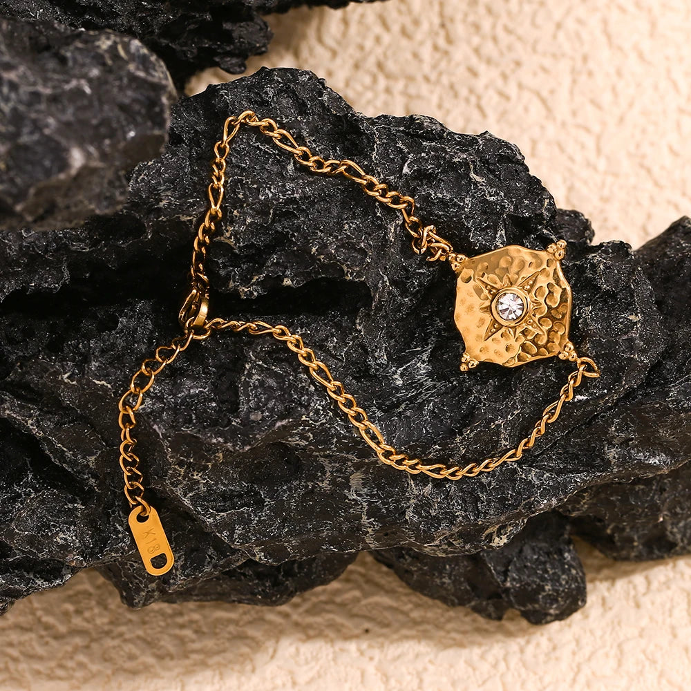 Pulsera Brújula Mujer Rosa de los Vientos