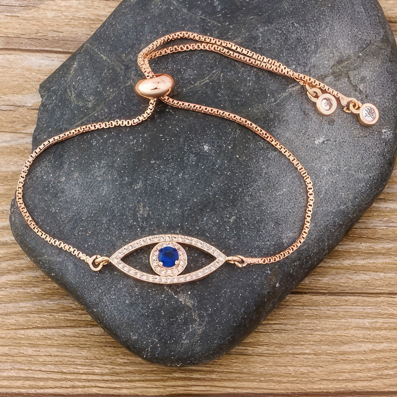 Pulsera Contra el Mal de Ojo Azul Griego Turco Matiasma Mataki 