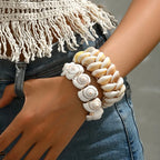 Pulsera de concha cauri boho