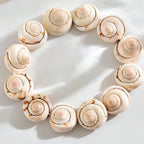 Pulsera de concha de caracol marino