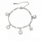 Pulsera de Conchas para Mujer plata
