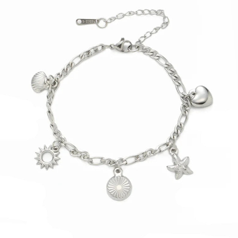 Pulsera de Conchas para Mujer plata
