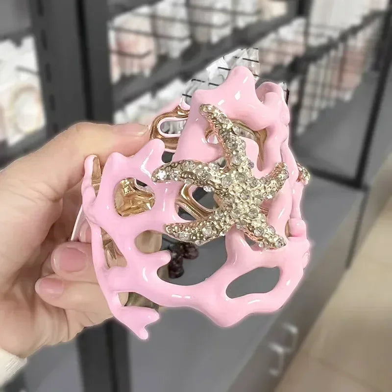 Pulsera Coral y Estrella de Mar rosa