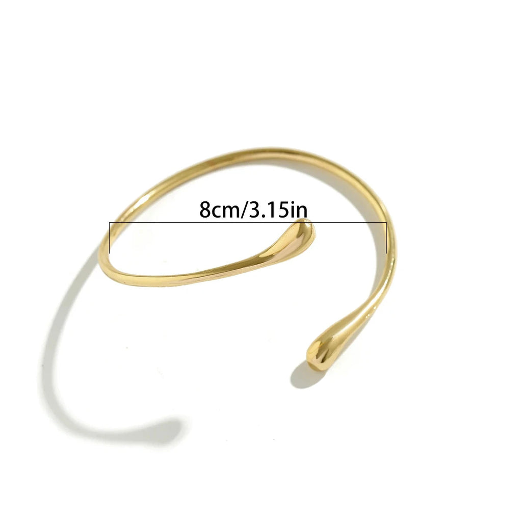 Brazalete de Brazo Mujer Gota de Agua - Adorno Cadena de Brazo y Joya de Bíceps oro