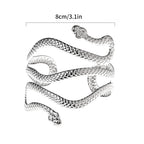Brazalete de Brazo para Mujer Serpiente - Adorno Cadena de Brazo y Joya de Bíceps plateada