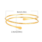 Pulsera de brazo para mujer - cadena fina para bíceps