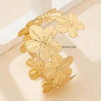Pulsera de brazo para mujer - cadena para bíceps de pétalos de flor