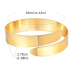 Pulsera de brazo para mujer dorada - cadena para bíceps