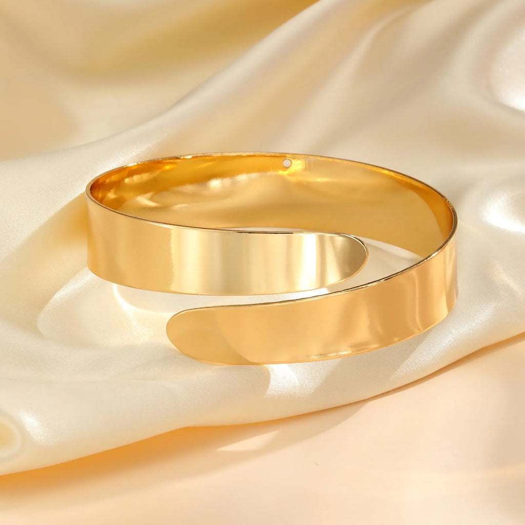 Pulsera de brazo para mujer dorada - cadena para bíceps oro