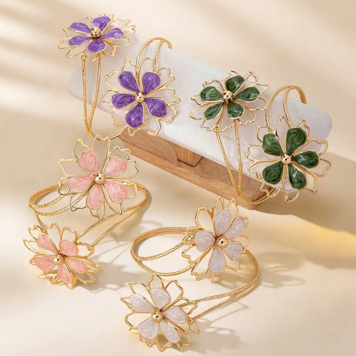 Pulsera de brazo para mujer flor - Cadena de bíceps 