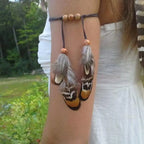 Pulsera de brazo para mujer pluma - Cadena de bíceps