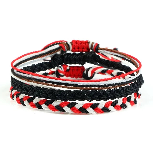 Pulsera de la Suerte Tibetana Trenzada 9 Colores negro