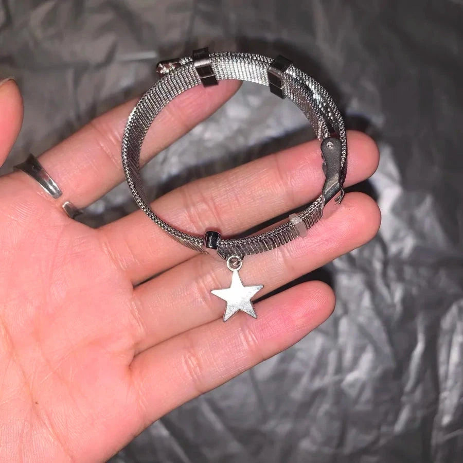 Pulsera de encanto con estrella de astrología