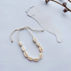 Pulsera de tobillo con concha cauri para mujer
