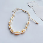 Pulsera de tobillo con concha cauri para mujer