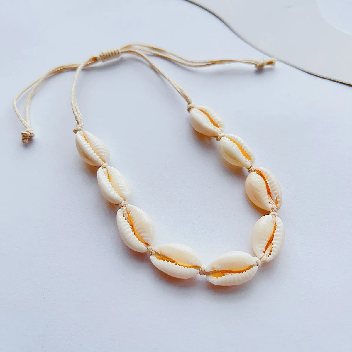 Pulsera de tobillo con concha cauri para mujer